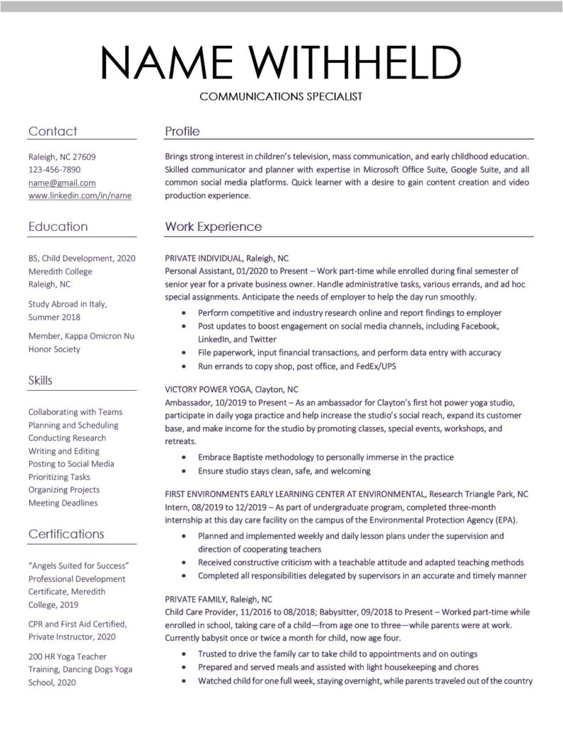 how to get resume help